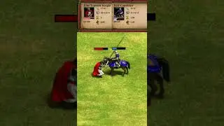 Elite Teutonic Knight vs Elite Coustillier (AoE2) #Shorts