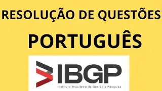 IBGP l CORREÇÃO DE PROVA l PORTUGUÊS