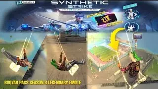 BOOYAH PASS SEASON 8 NEW LEGENDARY EMOTE REVIEW || OB41 WISDOM SWING  EMOTE REVIEW ||