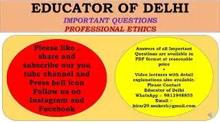 IMPORTANT QUESTIONS OF PROFESSIONAL ETHICS, ACCOUNTABILITY OF LAWYERS AND BAR BENCH RELATIONS HINDI