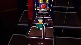 Soloing the glass bridge in Ink Game #inkgames #squidgame #roblox