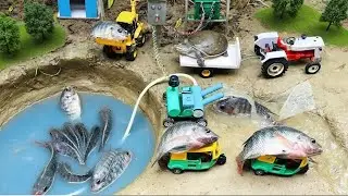 catch fish using mini water pump | fishing exciting | diy tractor ‪@Mini Fish Creator