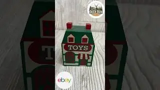 Primitive Salt Box Style House Lot of 5 Toy Store Collection of Houses VTG.  