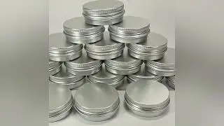 Wholesale 15ml 30ml 50ml 60ml 100ml Empty Cosmetic Aluminum Jar Screw Lid Aluminium Can Tin