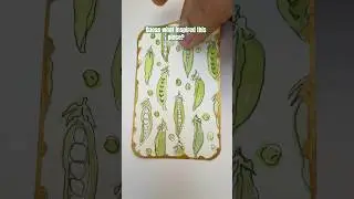 Cute sweet peas watercolor gift tag #cardcreations #watercolorpainting #miniart #art #makeacard #diy