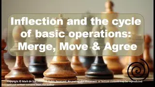 Ling2 and Ling3 Syntax - Lecture 8b: Inflection and the cycle of operations - Merge, Move & Agree