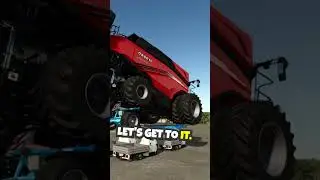 САМЫЙ ДОРОГОЙ КОМБАЙН В FS25 НА ТРЁХКОЛЁСНОЙ КОЛЁСНОЙ МАШИНЕ! #фермерство #farmingsimulator25 #fs25