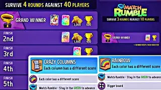 crazy columns rainbow rumble match | match masters | super sized rainbow rumble