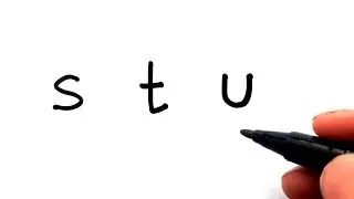 How to turn letters into animals snake, turtle and unicorn