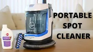 Обзор беспроводного пылесоса Hoover Cordless Spotless Go | Портативный очиститель ковров и обивки | Тест на пролитие жидкостей | Плюсы и минусы