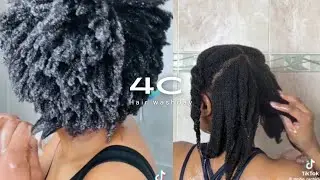 4C Hair wash day compilation