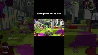 team wipe/almost wipeout! #splatoon #shorts