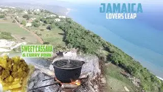 Ep: 11 Cooking sweet cassava, and curry pork outside 🇯🇲..🚨 must watch