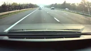 M4 in Wales tyre blow out.