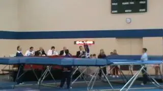Kiana Mayer -  Trampoline optional routine at Regionals.