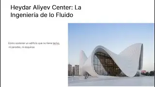 Heydar Aliyev Center. Estructura