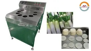 Automatic Radish Chips Cutting Slicing Machine Industrial Daikon Turnip Slices Cutter Slicer