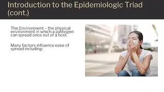 Basic Epidemiological Terms: The Epidemiologic Triad