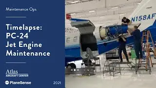 Timelapse:  PC-24 Jet Engine Maintenance