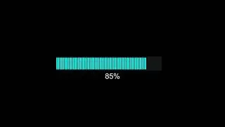 Progress bar 85% Lines Overlay | Loading Screen graphics HUD display animation Motion graphics