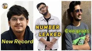 Carryminati Number leaked  | Carryminati  phone number leak | Mortal New Record | Hero's gaming 100k