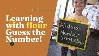 This Simple Flour Activity Makes Kids Love Numbers! #preschoolkids #hiddengems #explore #india 