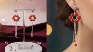 &laquo;Ошеломляющие сделай сам: длинные висячие серьги с кристаллами и соединительными кольцами. Мастер...