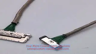 micro coaxial cable oem odm traceable lots 45-ohm micro-coax Shenzhen China supplier cable assembly