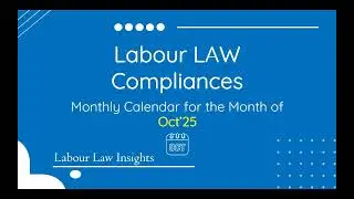Monthly Labour Compliance Calendar October 2025