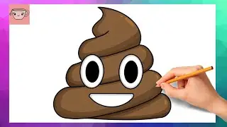 How To Draw Poop Emoji | Easy Drawing Tutorial