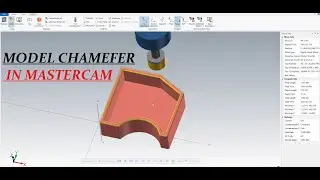 MODEL CHAMFER IN MASTERCAM 2D TOOLPATH