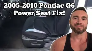How to Fix a Power Seat in Your Pontiac G6 (2005-2010) - Easy DIY Repair Guide
