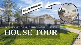 4 Bedroom House for Sale in Brookhaven Estates in Cantonment, FL | House Tour | 3493 Blaney Dr