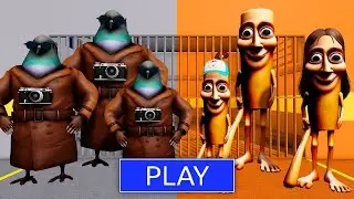 TUNG TUNG SAHUR Family Vs SPIONIRO GOLUBIRO Family in BARRY'S PRISON RUN! New Scary Obby #Roblox