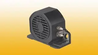 ES97 - 10V 80V Truck Car Reverse Alarm Siren Horn Waterproof Siren Alarm Horn Backup Alarm