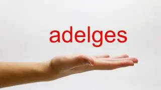 How to Pronounce adelges - American English