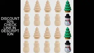 5PCS Christmas Peg Dolls Unpainted Montessori Wooden Educational Toys For Kids Party Favors Goodie B