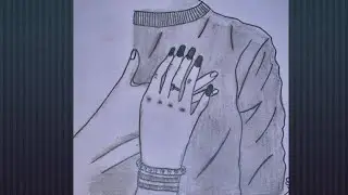 How to draw a couple hand sketch ❤️....love is very important of Life 🧬...
