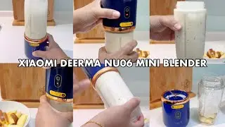 Давайте приготовим яблочный молочный коктейль с помощью мини-блендера Xiaomi Deerma NU06