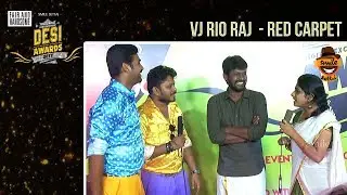 VJ Rio raj on Red Carpet Live | #DesiAwards2017 | TrendLoud