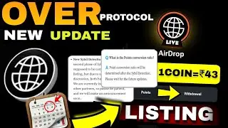 OVER PROTOCOL NEW UPDATE | OVER PROTOCOL AIRDROP WITHDRAWAL | OVER WALLET KYC | LISTING DATE