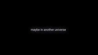 maybe in another universe 