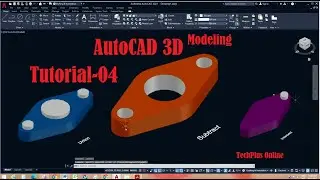 Extrude, Subtract, Union, Intersect  Command in Autocad software