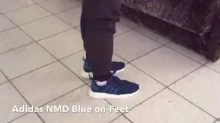 Adidas NMD blue on- Feet