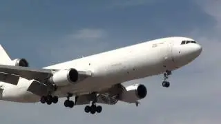 Nordic Global Airlines Cargo Mcdonell Douglas MD-11F OH-NGA Landing Malaga LEMG