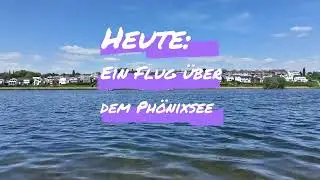 Flug am Phönixsee in Dortmund.
