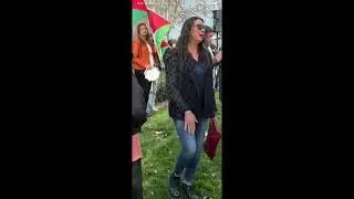 Elk Grove Mayor Bobbie Singh-Allen speaks at rally organized to support Palestinians