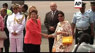 Brazilian President Dilma Rousseff arrives for the BRICS summit
