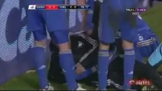 Eden Hazard Kicks Ball Boy vs Swansea City