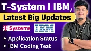 🔥T-System Hiring On Hold/Cancelled Application Status | IBM Coding Test Updates | 2021-2026 BATCH